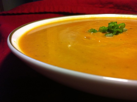 I made this vegetarian-based Carrot Ginger Soup for Thanksgiving and it was a tasty hit!